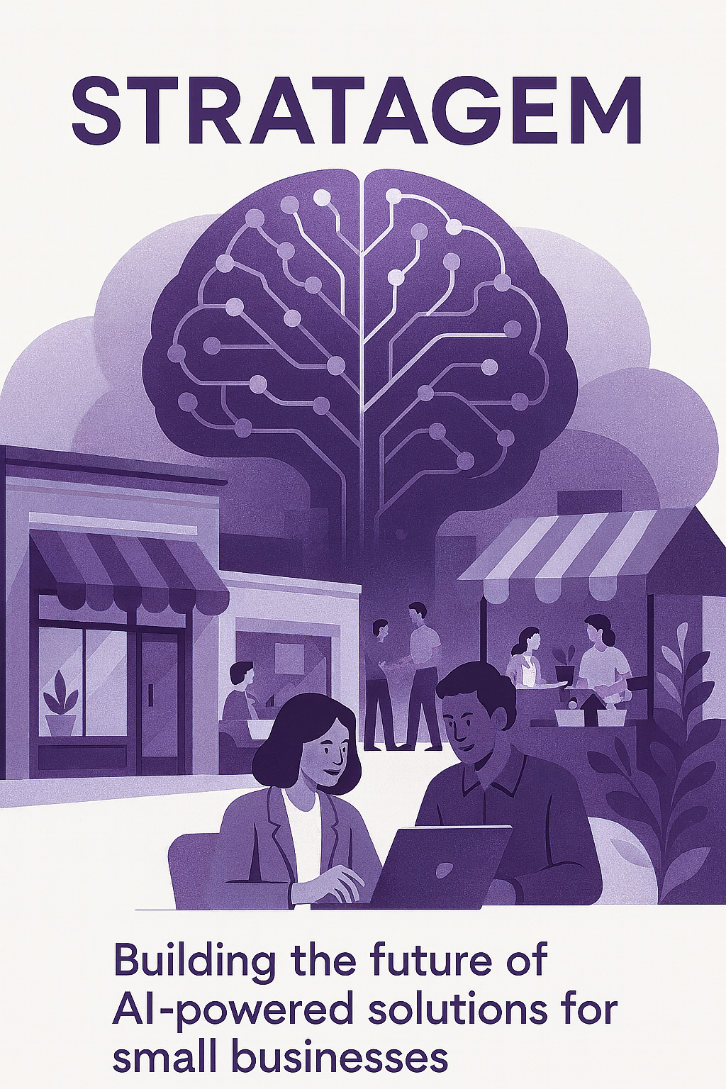 A brain made of interconnected nodes, representing artificial intelligence and strategy.